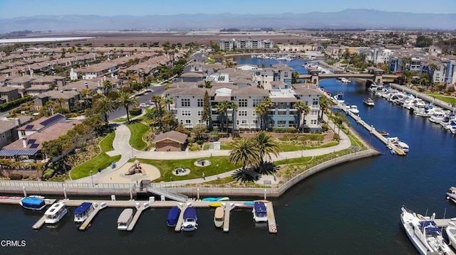 1524 Seabridge Ln, Oxnard, CA 93035 - drone / aerial view of a water and mountain view and a marina