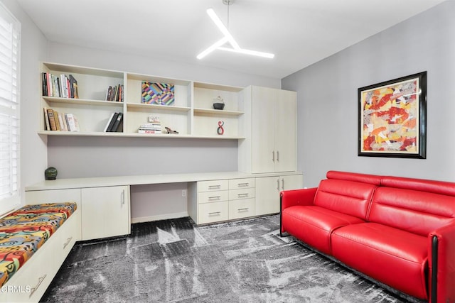 1524 Seabridge Ln, Oxnard, CA 93035 - home office with built in desk, carpet, and plenty of natural light