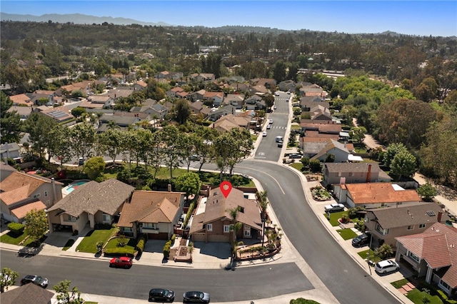 aerial perspective of suburban area