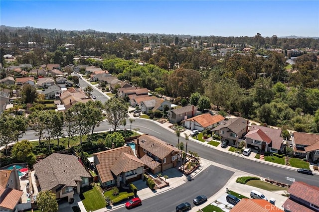 aerial perspective of suburban area