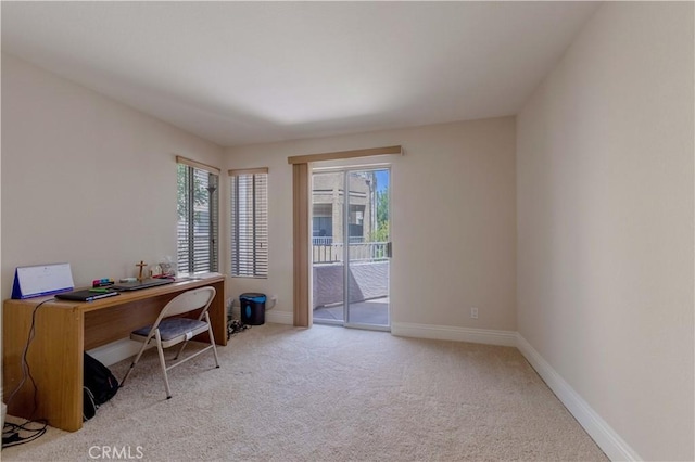 2400 Del Mar Way, Corona, CA 92882 - carpeted home office featuring baseboards