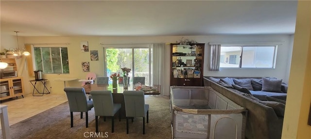 5400 Lindley Ave Unit 116, Encino, CA 91316 - dining space featuring a chandelier