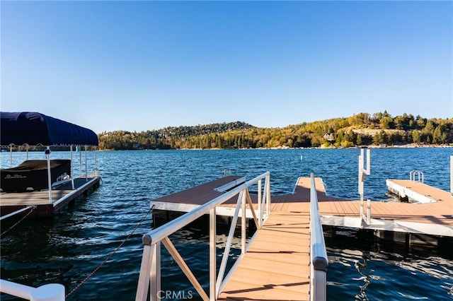 222 Holiday Dr, Lake Arrowhead, CA 92352 - dock area with a water view