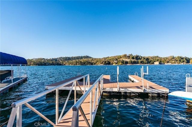 222 Holiday Dr, Lake Arrowhead, CA 92352 - dock area featuring a water view
