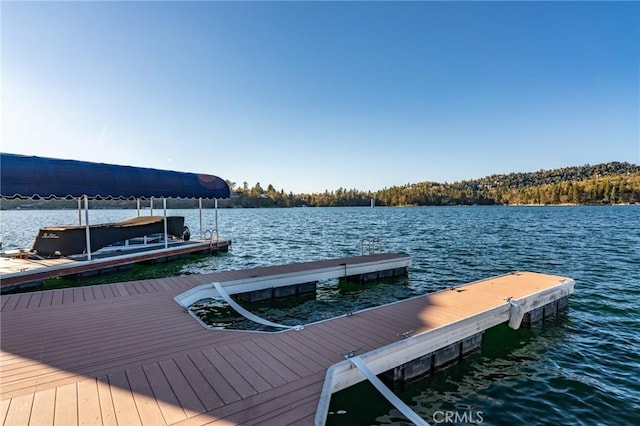 222 Holiday Dr, Lake Arrowhead, CA 92352 - dock featuring a water view