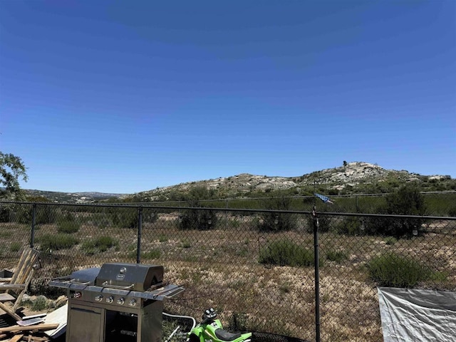 1255 Duckweed Trl, Campo, CA 91906 - view of yard featuring a mountain view and fence