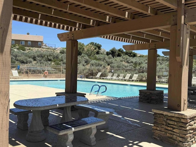 1255 Duckweed Trl, Campo, CA 91906 - community pool with fence and a patio