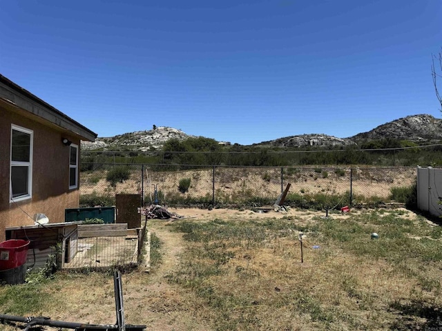 1255 Duckweed Trl, Campo, CA 91906 - view of yard featuring a mountain view and fence