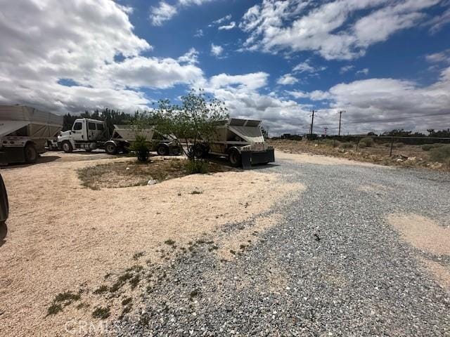 view of dirt / gravel road