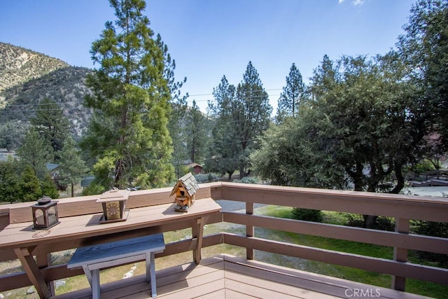 15616 San Moritz Dr, Pine Mountain Club, CA 93222 - deck with a mountain view