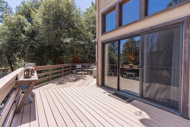 15616 San Moritz Dr, Pine Mountain Club, CA 93222 - view of wooden terrace