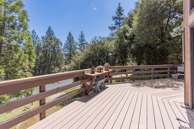 15616 San Moritz Dr, Pine Mountain Club, CA 93222 - view of wooden terrace