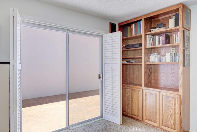 3424 Calle Azul Unit A, Laguna Woods, CA 92637 - interior space featuring a textured ceiling, carpet floors, and a closet
