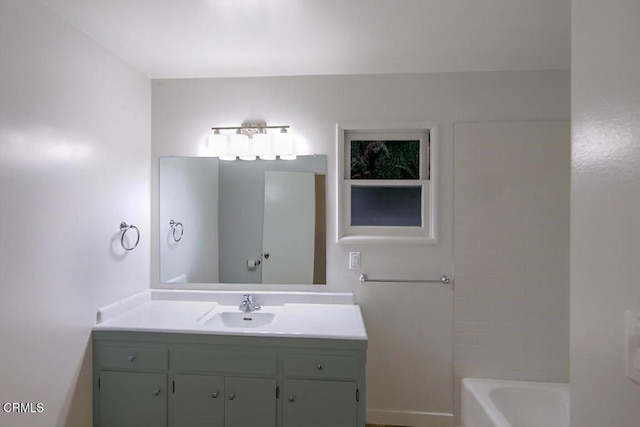 full bathroom featuring vanity
