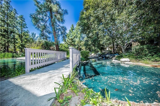 view of pool featuring a pool