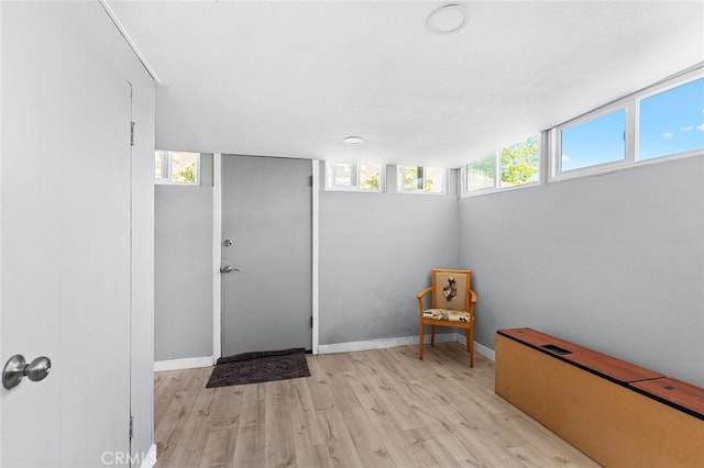 3660 Vista Campana N Unit 11, Oceanside, CA 92057 - entryway with light wood-style flooring and baseboards