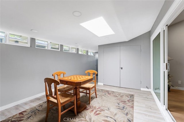 3660 Vista Campana N Unit 11, Oceanside, CA 92057 - dining room featuring light wood-type flooring, baseboards, and recessed lighting