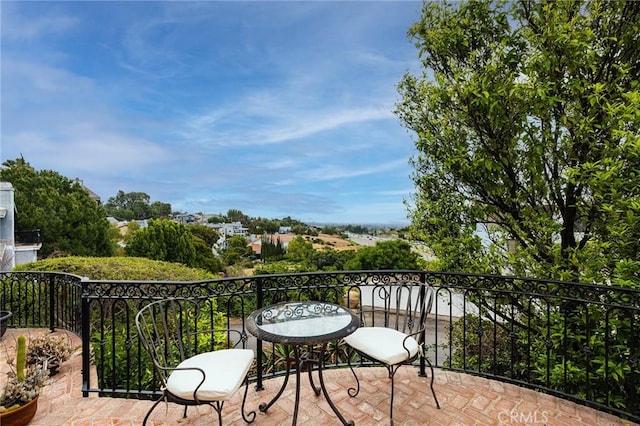 view of balcony