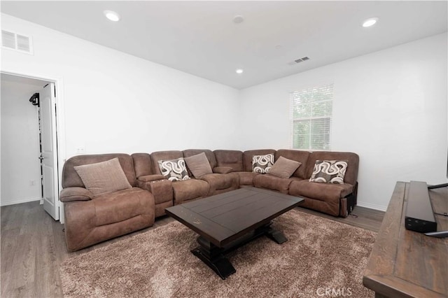 3225 E Denali Dr, Ontario, CA 91762 - living room with wood finished floors, recessed lighting, and baseboards