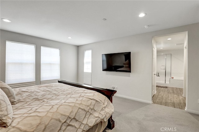 7354 Freesia Ln, Chino, CA 91708 - bedroom with recessed lighting, carpet floors, and connected bathroom