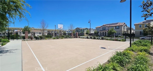 7354 Freesia Ln, Chino, CA 91708 - view of sport court with a residential view, fence, and community basketball court