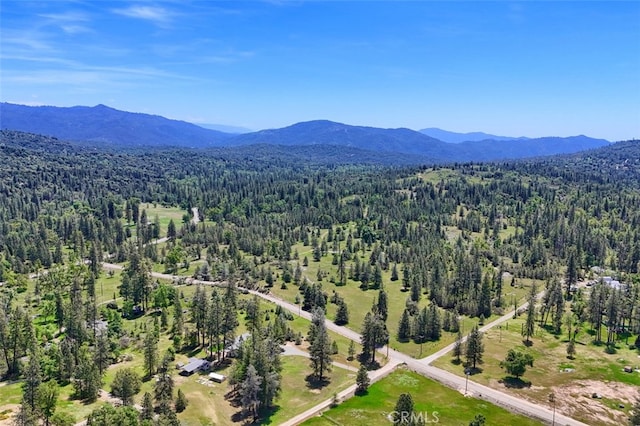 5027 Fox Creek Rd, Mariposa, CA 95338 - bird's eye view of a forest and a mountain backdrop
