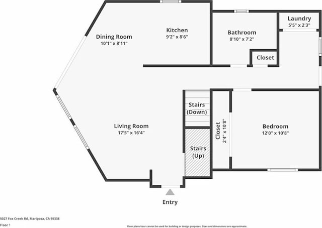 5027 Fox Creek Rd, Mariposa, CA 95338 - room layout