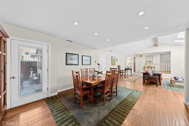 386 Los Altos Ave, Long Beach, CA 90814 - dining room featuring wood finished floors, recessed lighting, and plenty of natural light
