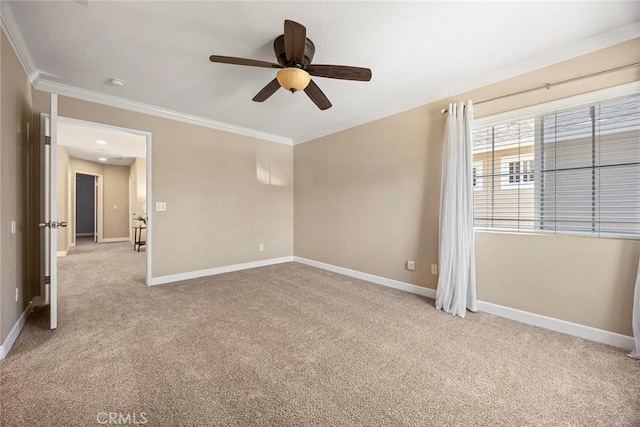 1534 Rowan Gln, Escondido, CA 92025 - unfurnished room with carpet, ornamental molding, ceiling fan, and a smoke detector