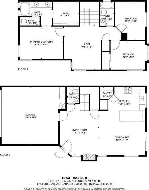 1534 Rowan Gln, Escondido, CA 92025 - view of floor plan / room layout