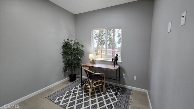 6485 Providence Ct, Magalia, CA 95954 - home office featuring wood finished floors and baseboards