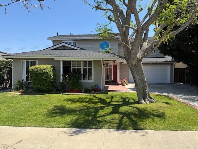 3108 Sumatra Pl, Costa Mesa, CA 92626 - traditional-style house featuring driveway, a front lawn, stucco siding, and a shingled roof