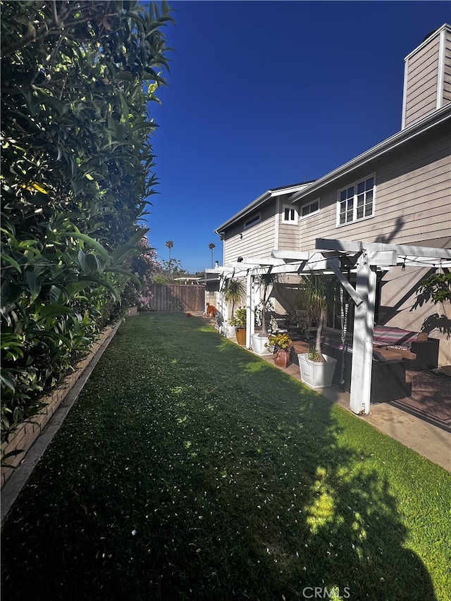 3108 Sumatra Pl, Costa Mesa, CA 92626 - view of yard featuring a pergola and a patio
