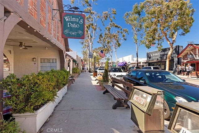 202 Onyx Ave, Newport Beach, CA 92662 - view of asphalt road with street lighting, sidewalks, and curbs