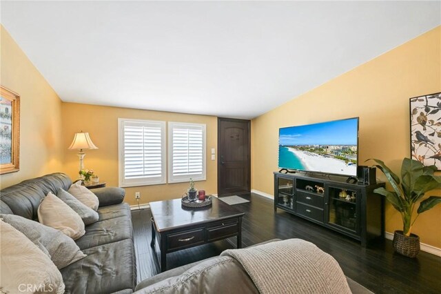 2018 Anaheim Ave, Costa Mesa, CA 92627 - living area featuring wood finished floors and baseboards
