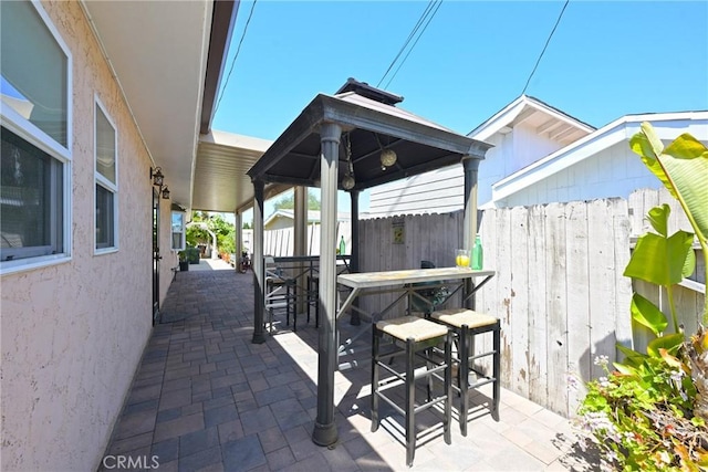 2018 Anaheim Ave, Costa Mesa, CA 92627 - view of patio featuring a gazebo