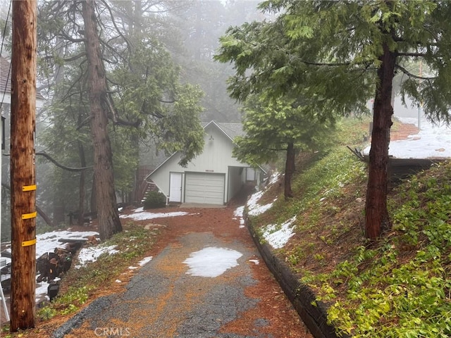 2548 Rim Of The World Dr, Running Springs, CA 92382 - view of side of property featuring a garage and driveway