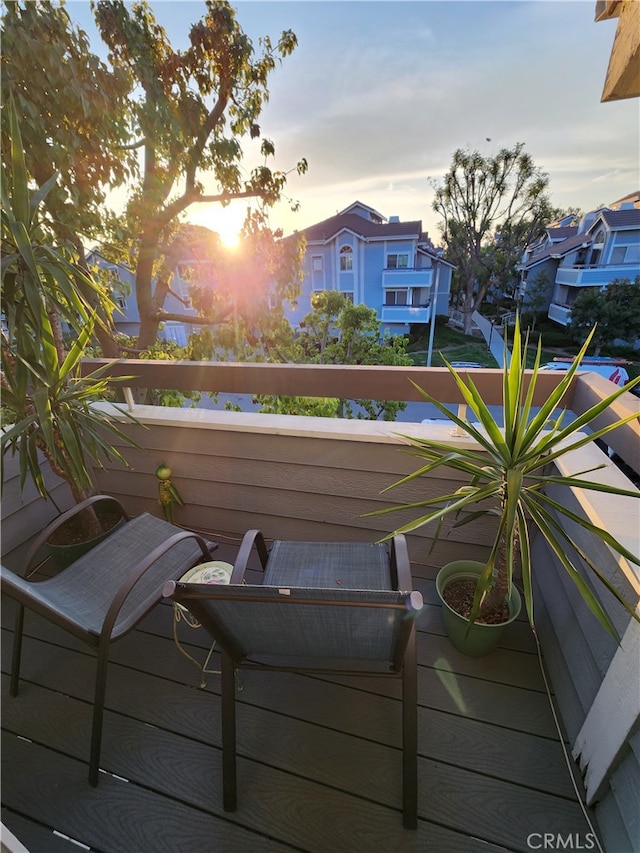 20334 Rue Crevier Unit 622, Canyon Country, CA 91351 - view of balcony at dusk