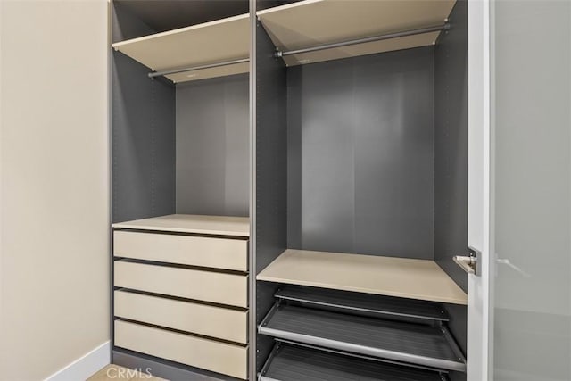 view of closet