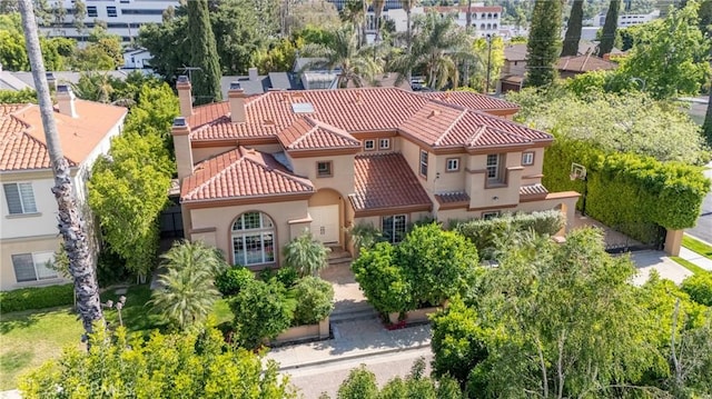 15850 Seville Ln, Encino, CA 91436 - view from above of property