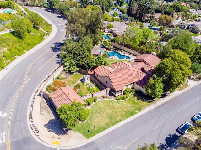 9092 S Rama St, Villa Park, CA 92861 - aerial view of residential area featuring a pool