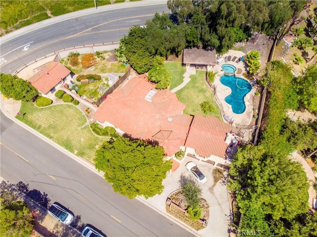 9092 S Rama St, Villa Park, CA 92861 - drone / aerial view of a pool