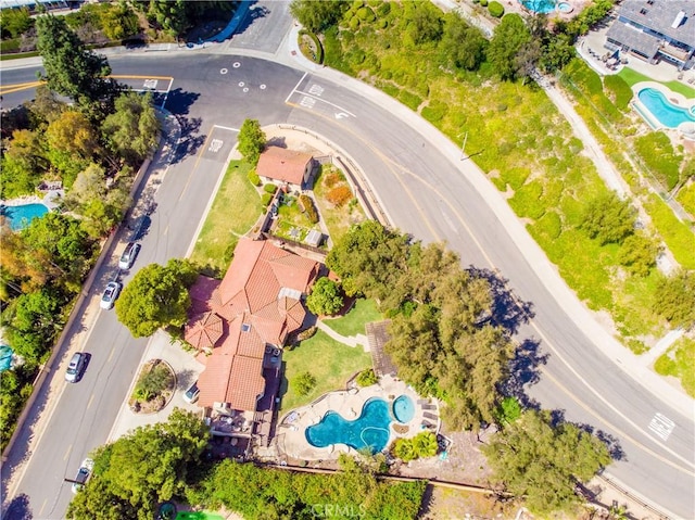 9092 S Rama St, Villa Park, CA 92861 - bird's eye view of a pool area