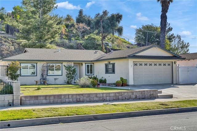 212 Macalester Dr, Walnut, CA 91789 - ranch-style home with a garage, driveway, stucco siding, and a shingled roof