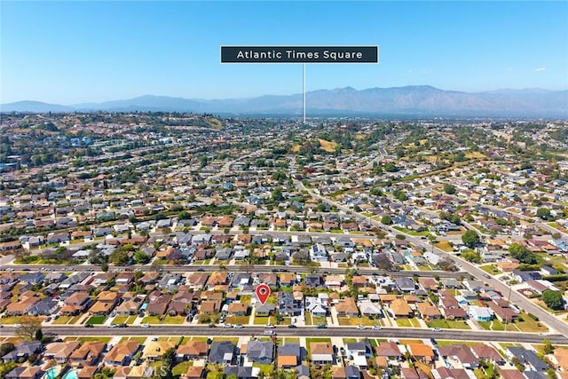 333 W Andrix St, Monterey Park, CA 91754 - aerial overview of property's location featuring a mountain backdrop