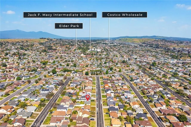 333 W Andrix St, Monterey Park, CA 91754 - aerial view of property and surrounding area with a mountainous background and nearby suburban area