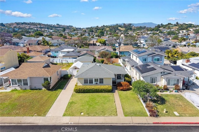 333 W Andrix St, Monterey Park, CA 91754 - aerial perspective of suburban area with a mountain backdrop