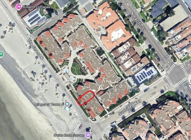 600 N The Strand Unit 12, Oceanside, CA 92054 - aerial view of property's location