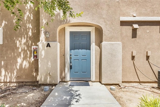 25892 Iris Ave Unit A, Moreno Valley, CA 92551 - property entrance with stucco siding