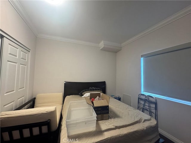 1828A New Ave, San Gabriel, CA 91776 - bedroom featuring crown molding and baseboards